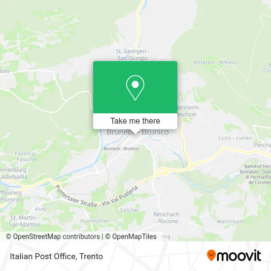 Italian Post Office map