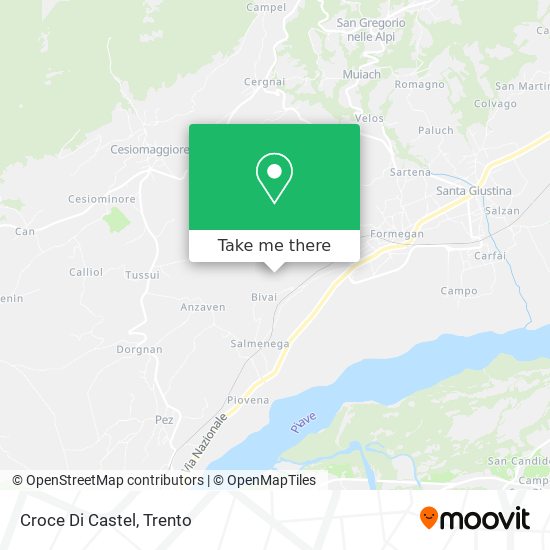 Croce Di Castel map