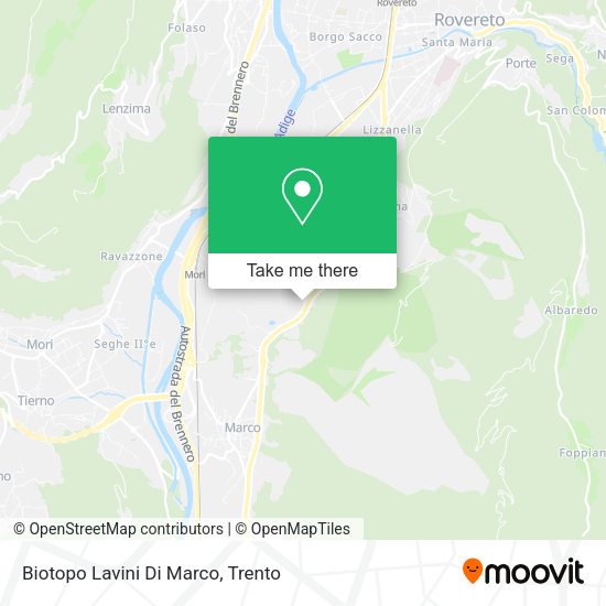Biotopo Lavini Di Marco map