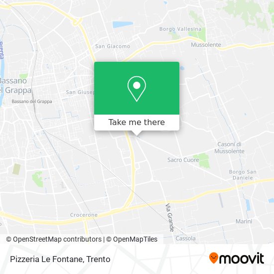 Pizzeria Le Fontane map