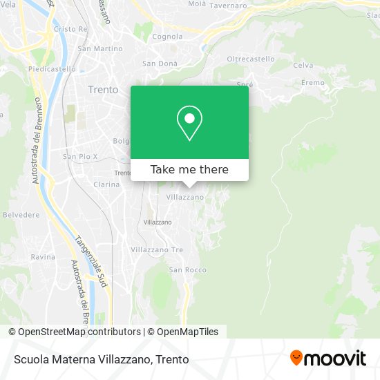 Scuola Materna Villazzano map