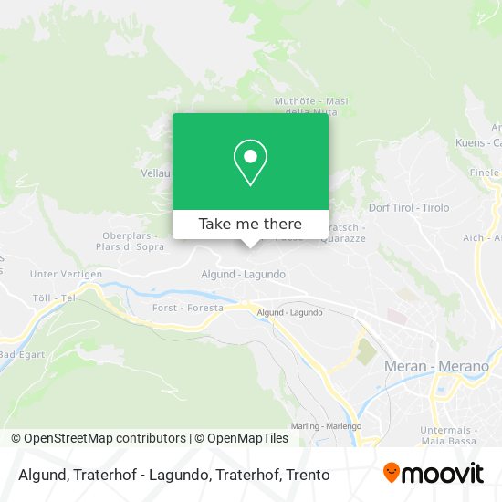 Algund, Traterhof - Lagundo, Traterhof map