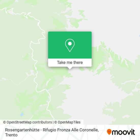 Rosengartenhütte - Rifugio Fronza Alle Coronelle map