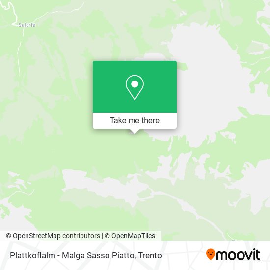 Plattkoflalm - Malga Sasso Piatto map