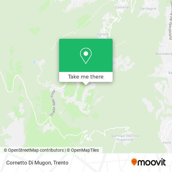 Cornetto Di Mugon map