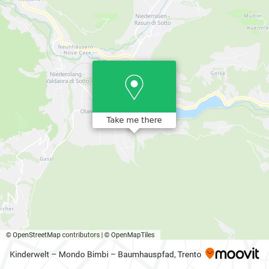 Kinderwelt – Mondo Bimbi – Baumhauspfad map