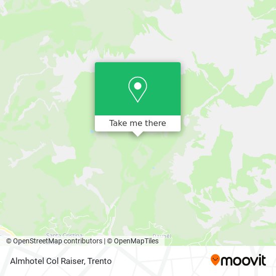 Almhotel Col Raiser map