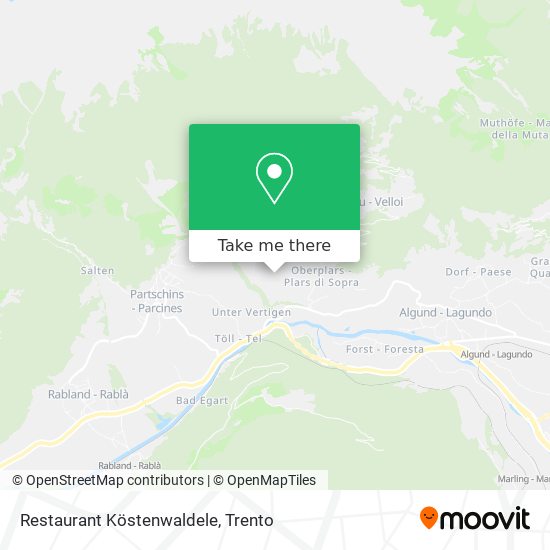 Restaurant Köstenwaldele map