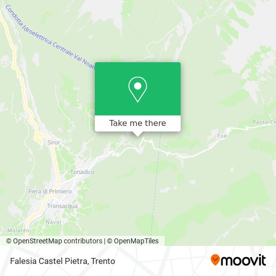 Falesia Castel Pietra map