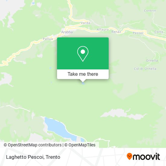 Laghetto Pescoi map