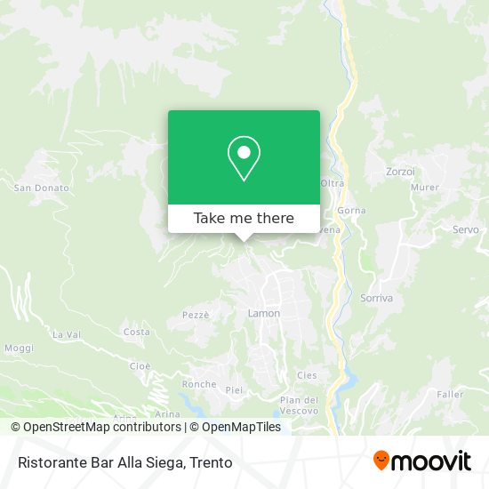 Ristorante Bar Alla Siega map