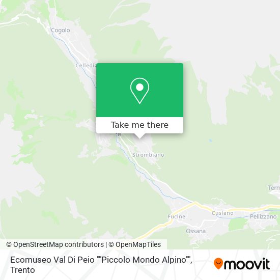Ecomuseo Val Di Peio ""Piccolo Mondo Alpino"" map