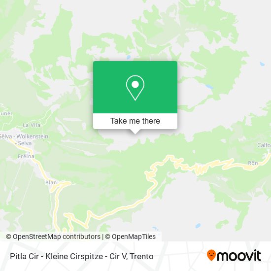 Pitla Cir - Kleine Cirspitze - Cir V map