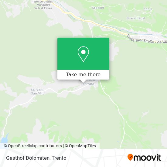 Gasthof Dolomiten map