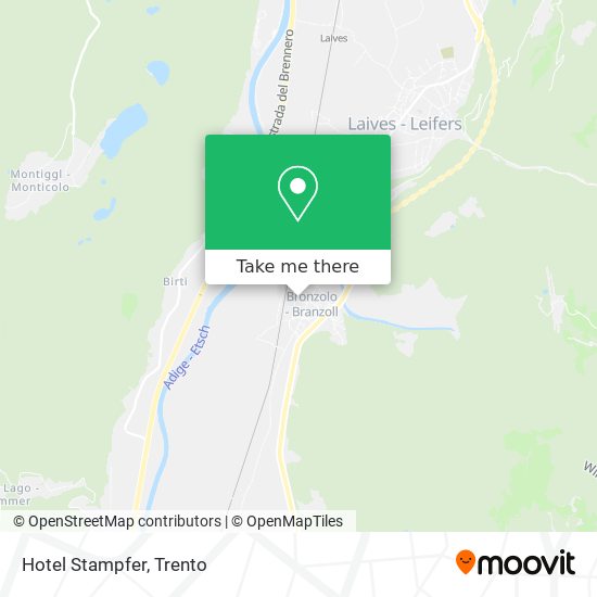 Hotel Stampfer map