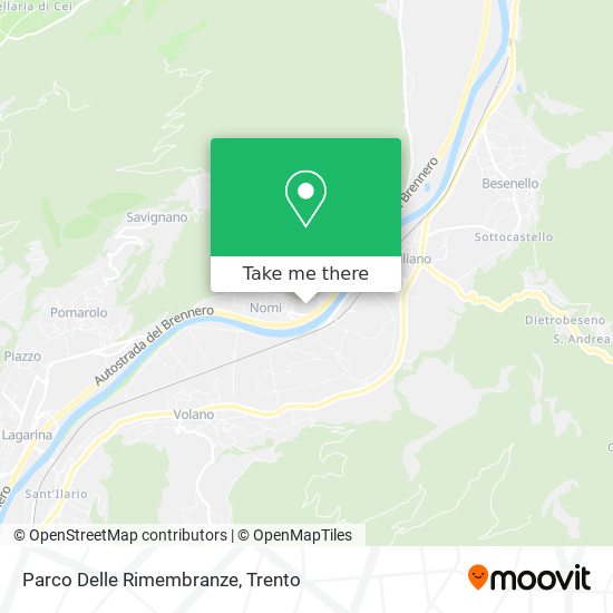 Parco Delle Rimembranze map