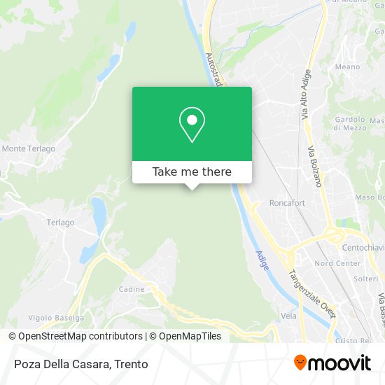 Poza Della Casara map