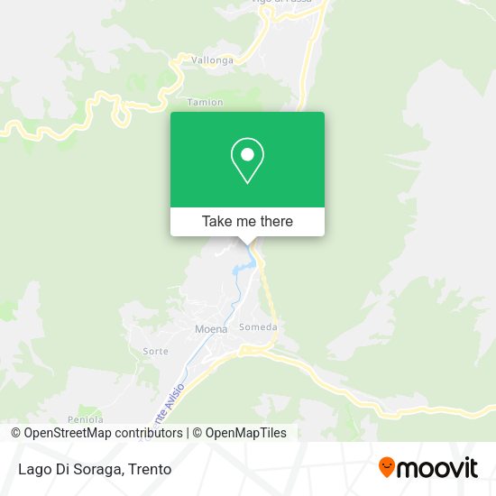 Lago Di Soraga map