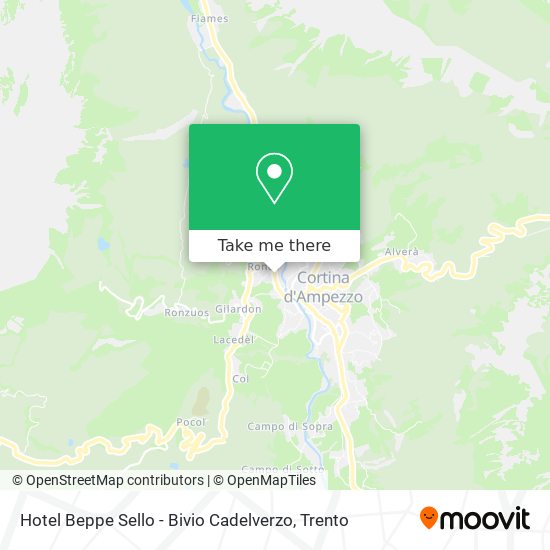 Hotel Beppe Sello - Bivio Cadelverzo map