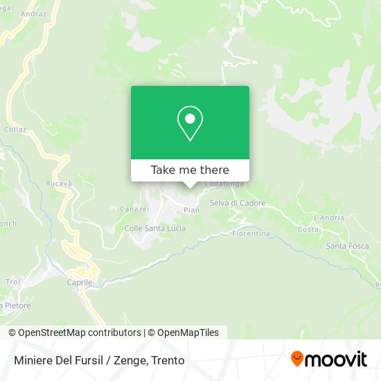 Miniere Del Fursil / Zenge map