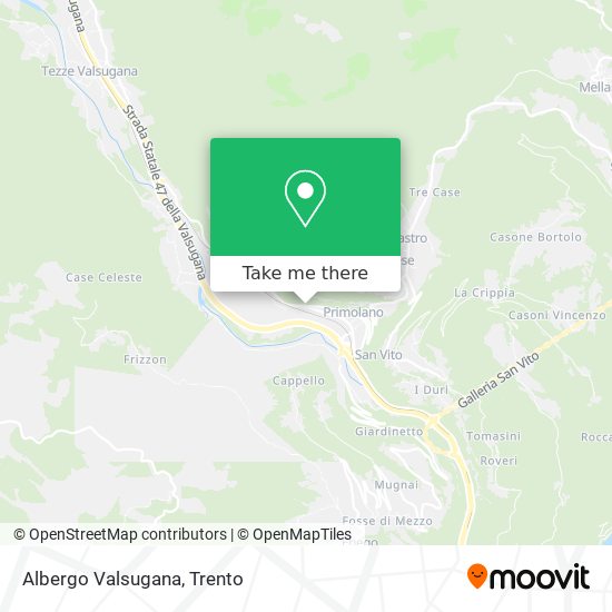 Albergo Valsugana map