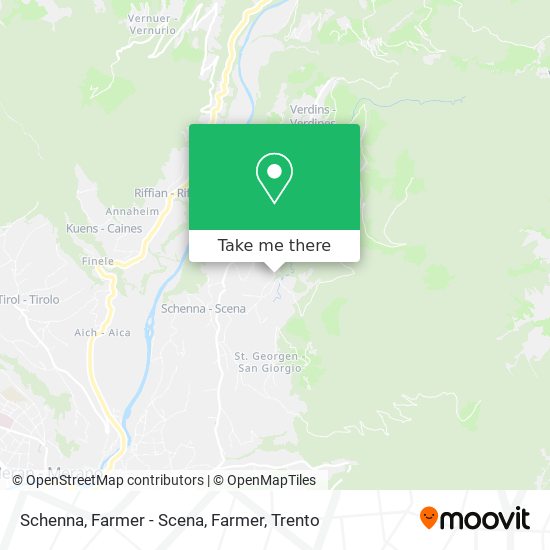 Schenna, Farmer - Scena, Farmer map