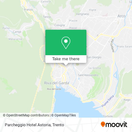 Parcheggio Hotel Astoria map