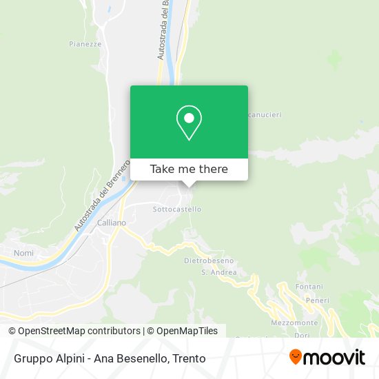 Gruppo Alpini - Ana Besenello map