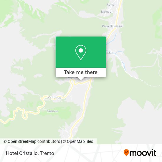 Hotel Cristallo map