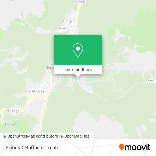 Skibus 1 Buffaure map