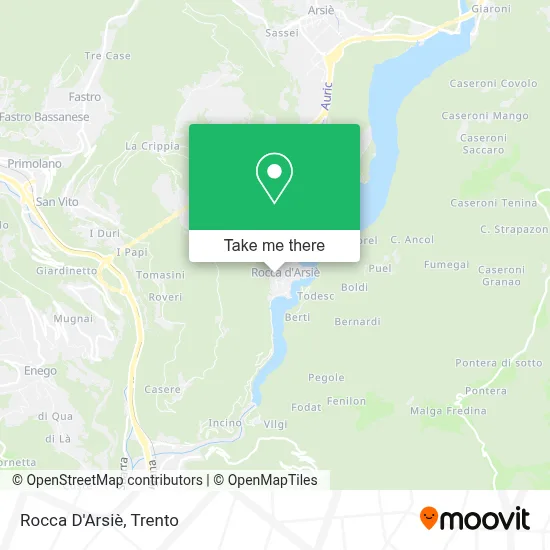 Rocca D'Arsiè map