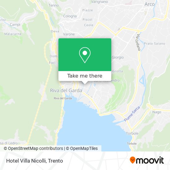 Hotel Villa Nicolli map