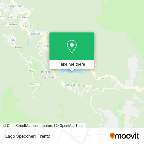 Lago Speccheri map