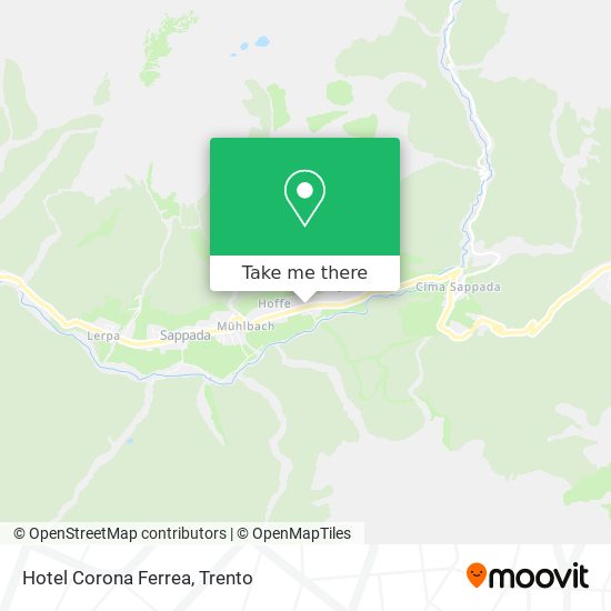 Hotel Corona Ferrea map