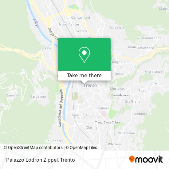 Palazzo Lodron Zippel map