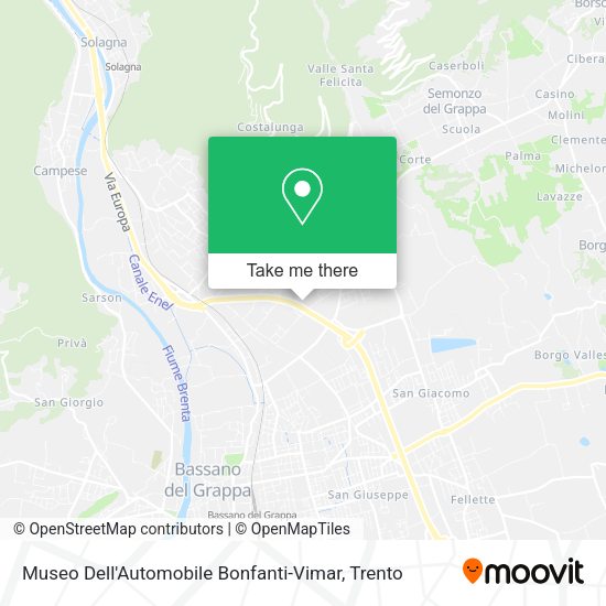 Museo Dell'Automobile Bonfanti-Vimar map