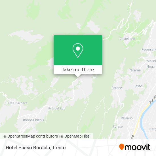 Hotel Passo Bordala map