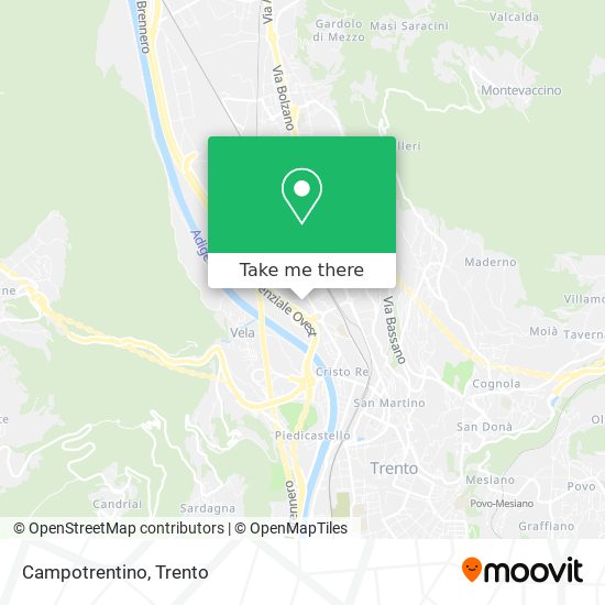 Campotrentino map