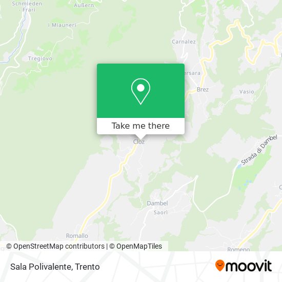 Sala Polivalente map