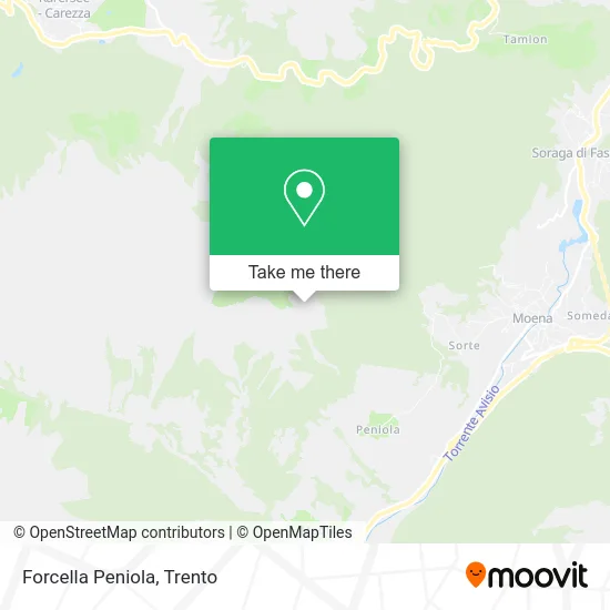 Peniola Pass map