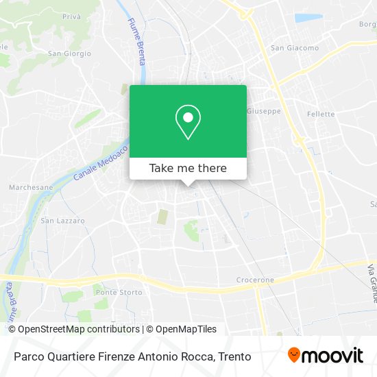 Parco Quartiere Firenze Antonio Rocca map