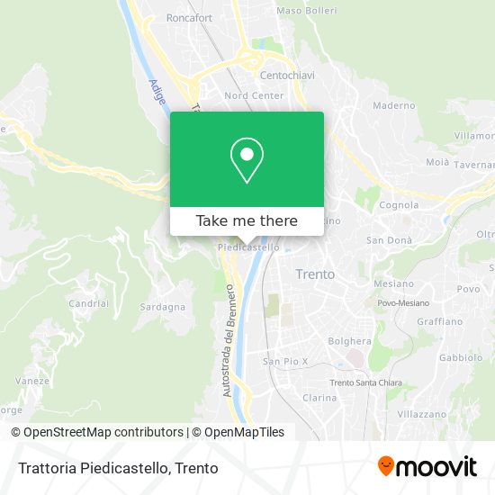 Trattoria Piedicastello map