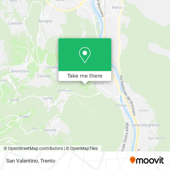 San Valentino map