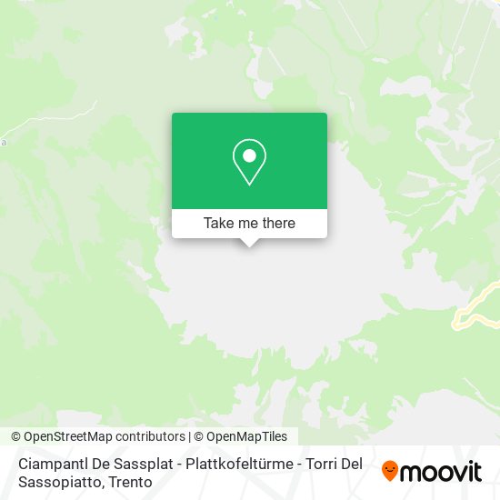 Ciampantl De Sassplat - Plattkofeltürme - Torri Del Sassopiatto map
