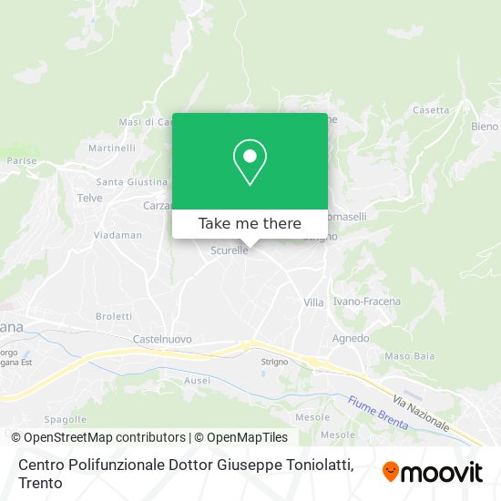 Centro Polifunzionale Dottor Giuseppe Toniolatti map