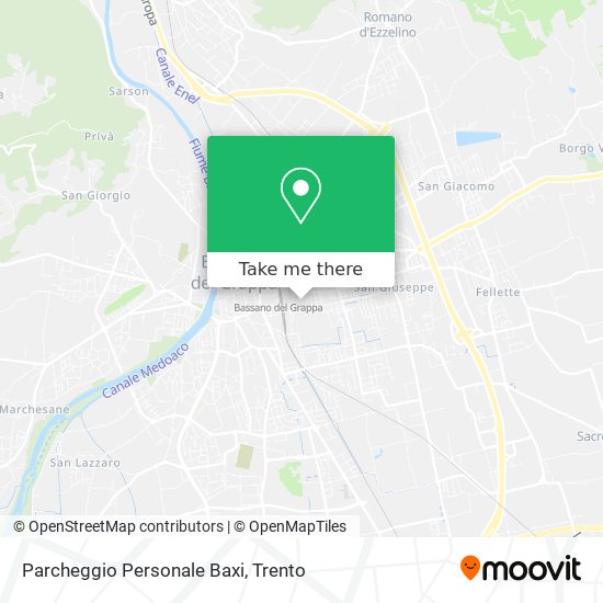 Parcheggio Personale Baxi map