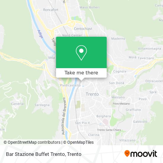 Bar Stazione Buffet Trento map