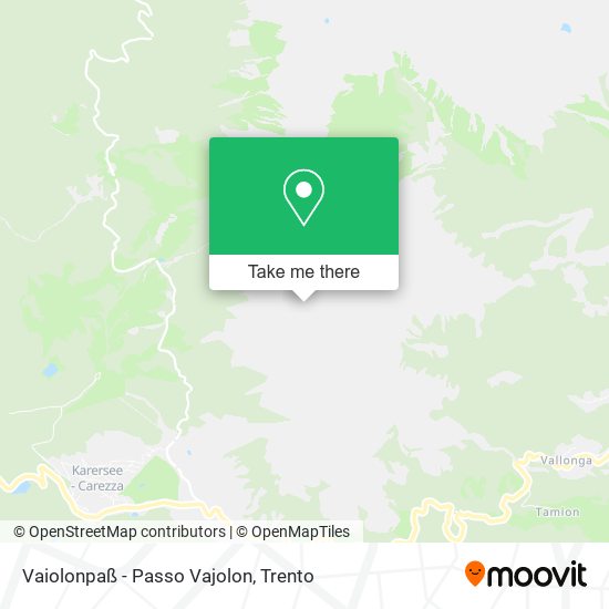 Vaiolonpaß - Passo Vajolon map