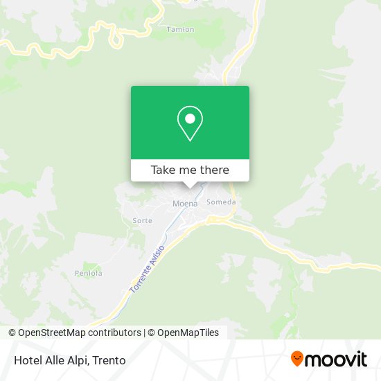 Hotel Alle Alpi map