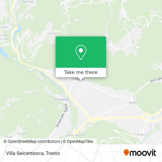Villa Seicentesca map